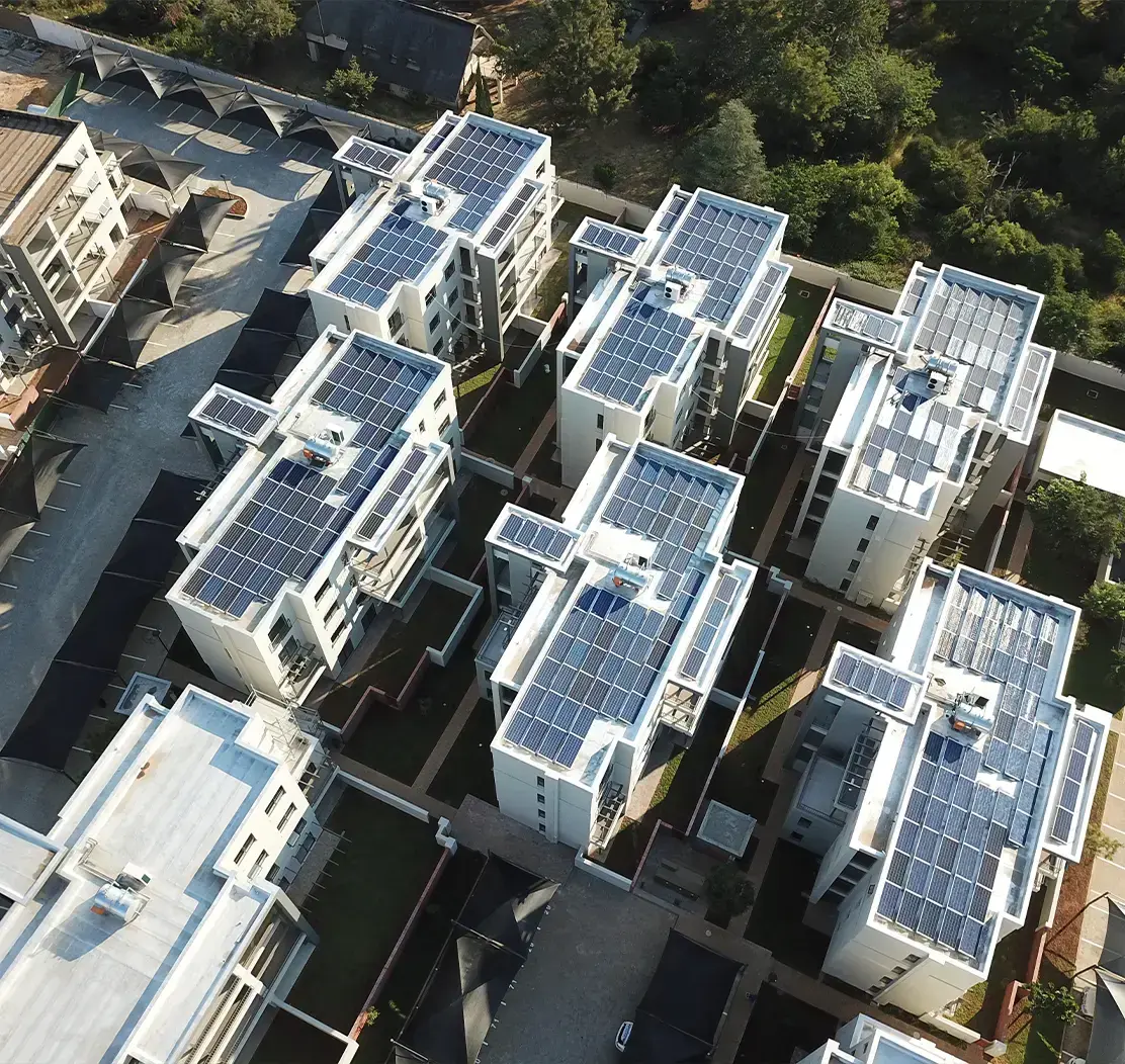 Commercial solar energy installation